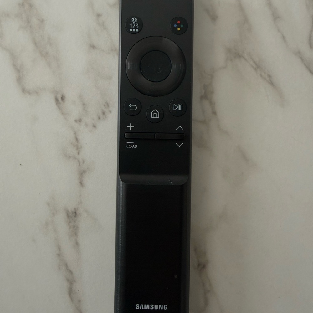 Samsung Black Remote with Minimalist Design